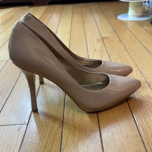 Nude patent leather heels from BCBGeneration